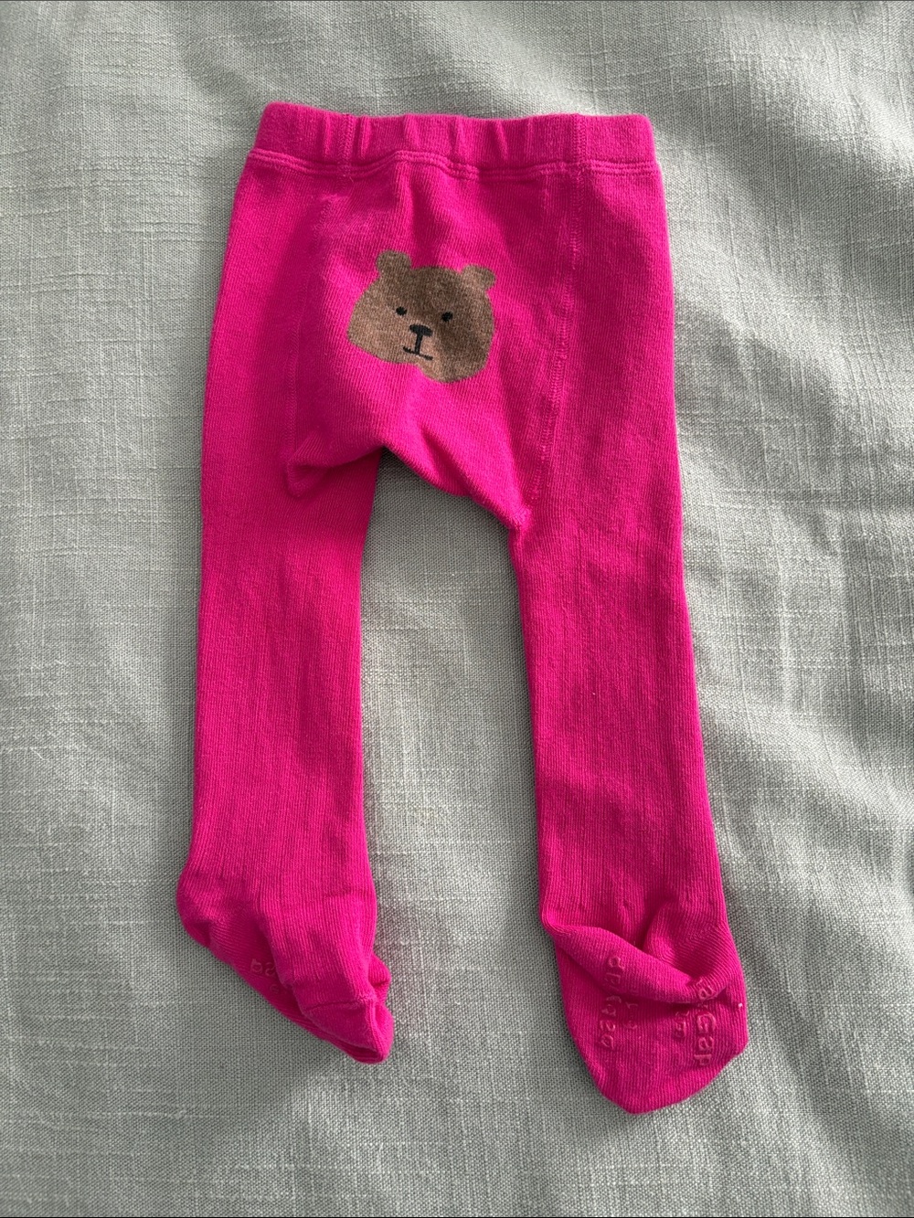 GAP Bright Fuchsia Bear Footed Tights
